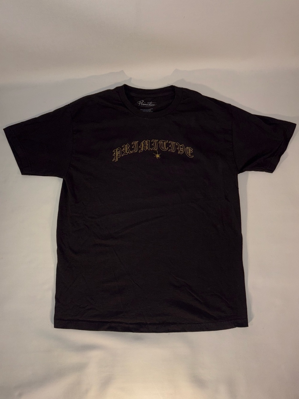 🕸️ PRIMITIVE SKATEBOARDING SPIDER WEB LOGO GRAPHIC BLACK SHORT SLEEVE T-SHIRT